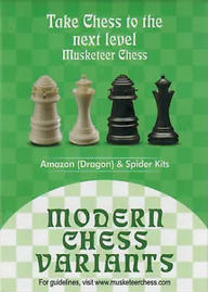 Leopard and Cannon - Musketeer Chess Variant Kit - 4 Set - Black & Ivory