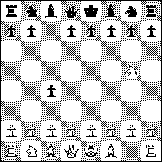 First of 3 diagrams showing an example of how en-passant works.