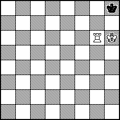 Diagram of an example position where the game is a stalemate.