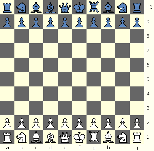 Start Position for Asylum Chess