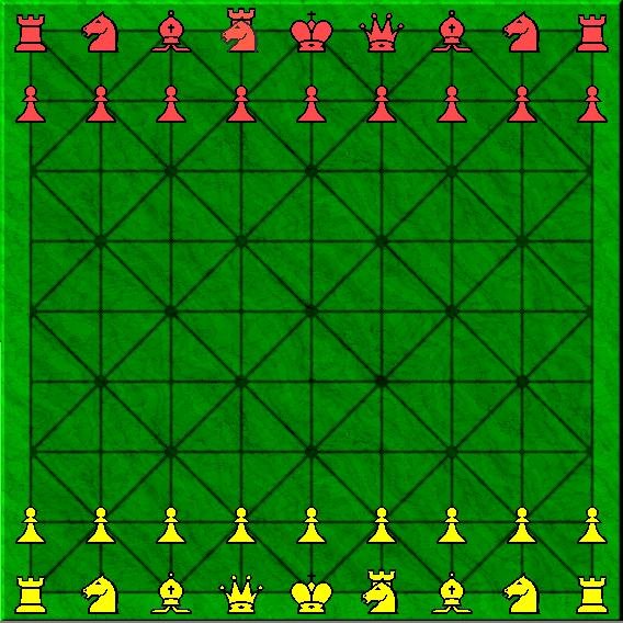 Double Fanorona Chess setup