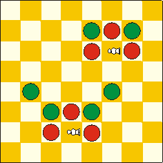 Berolina-Plus Pawn movement chart