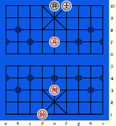 FEN: 4gf3/9/9/4P4/9/9/9/4E4/9/3G5